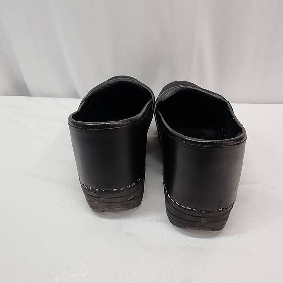 Dansko Size 9.5 Professional Clog Black Oiled Matt Leather Slip On Comfort Nursi - Picture 4 of 8